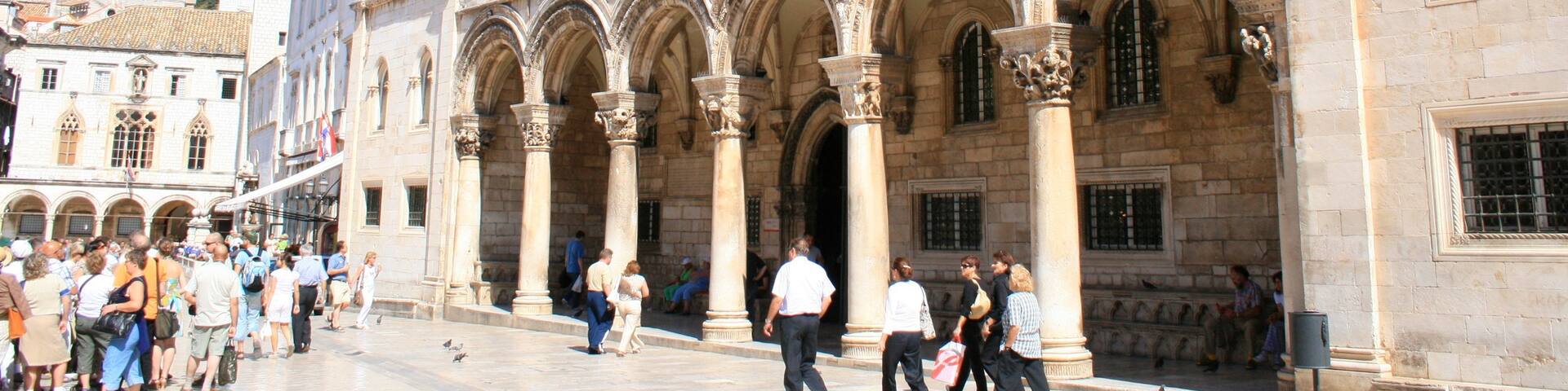 Rector\'s Palace featuring a city, heritage architecture and a square or plaza