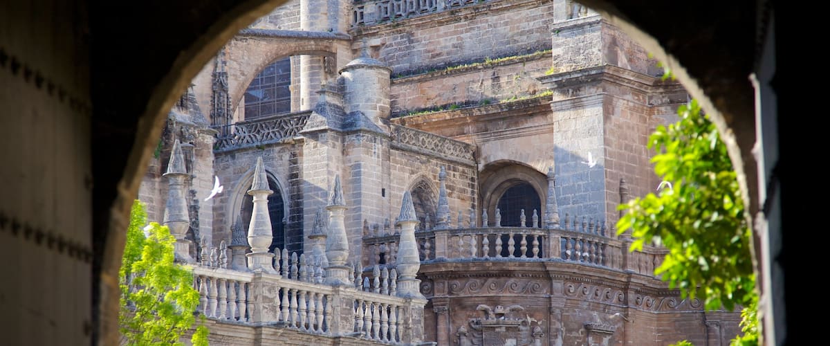 Alcazar showing a castle and heritage architecture