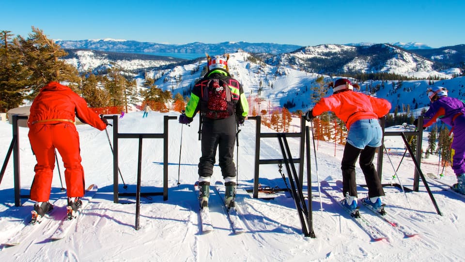 Squaw Valley Resort inclusief skiën, bergen en sneeuw