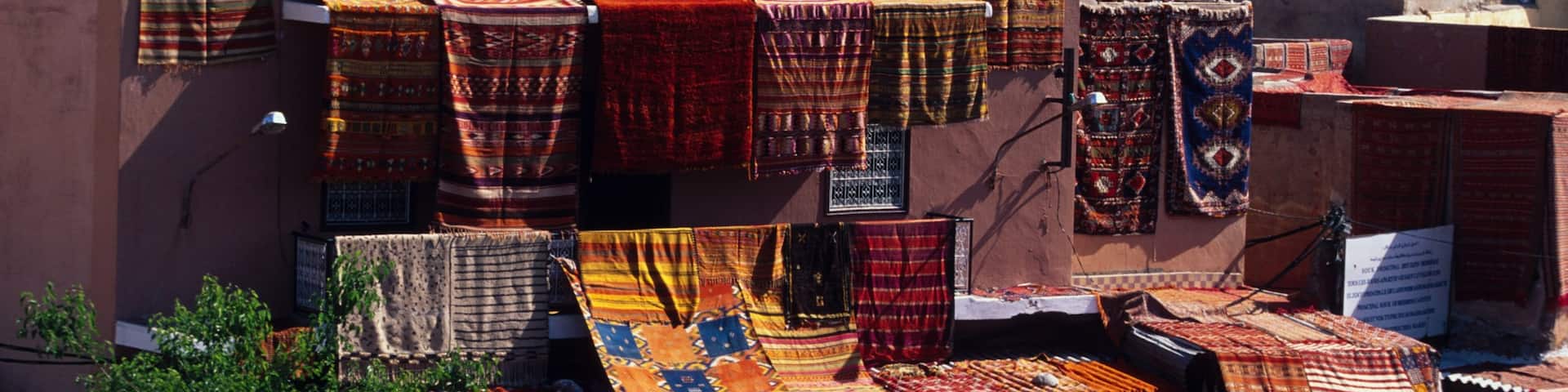 Marrakech which includes heritage architecture and a city