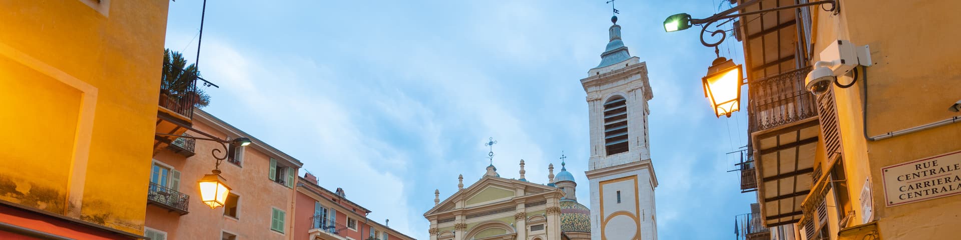 Nice Cathedral showing heritage architecture, a church or cathedral and outdoor eating