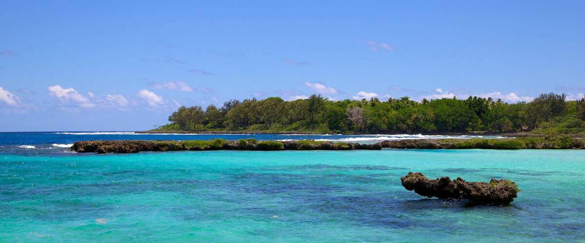 Port Vila montrant corail, panoramas et scènes tropicales