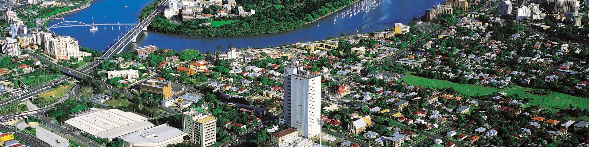 Toowong mit einem Stadt und Hochhaus