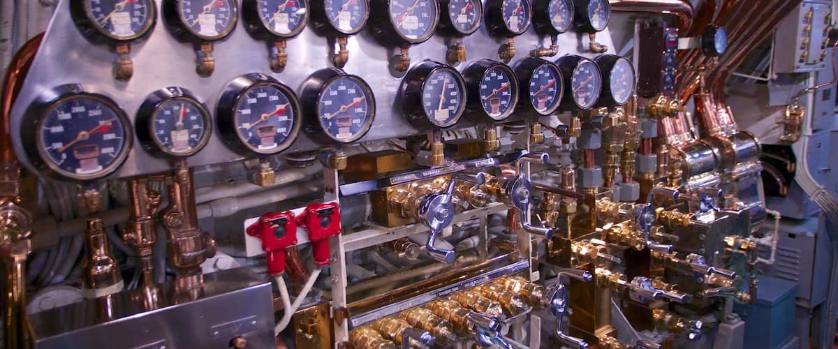USS Bowfin Submarine Museum and Park featuring interior views