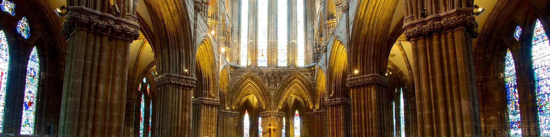 Glasgow Cathedral which includes a church or cathedral, interior views and heritage architecture