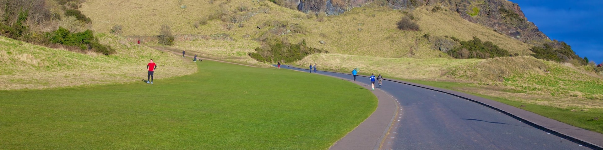 Arthur\'s Seat. som inkluderar vandring och berg