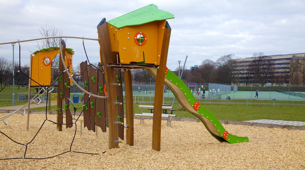 The Meadows featuring a playground and a garden