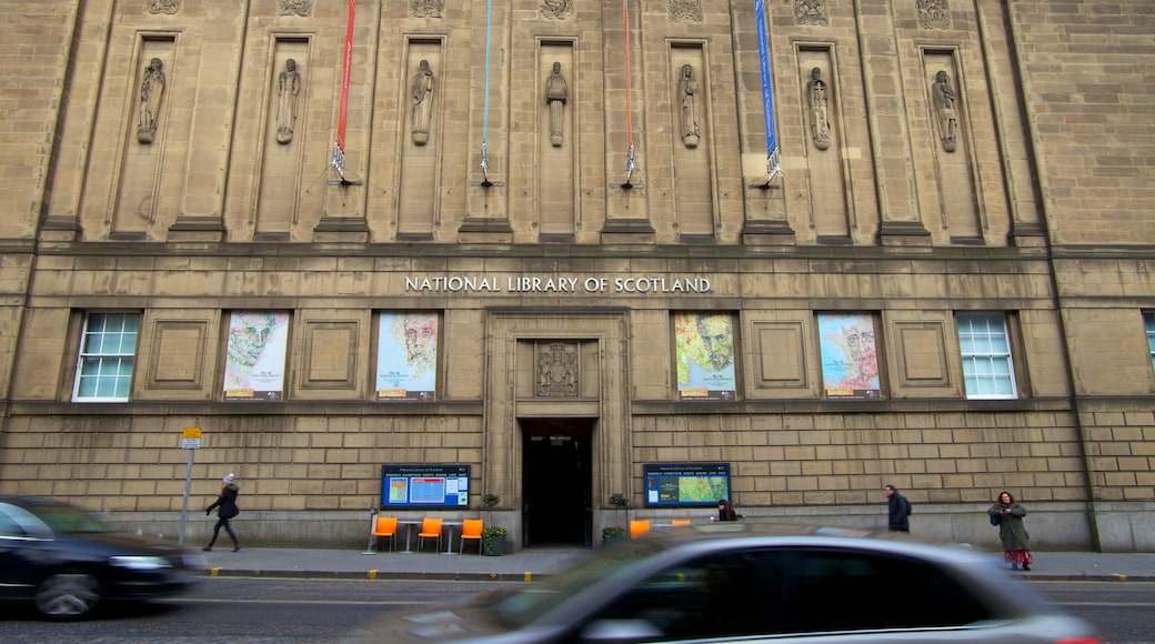 National Library of Scotland showing heritage architecture