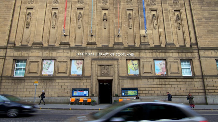 Nationale bibliotheek van Schotland toont historische architectuur