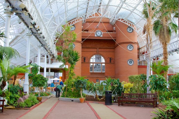 People\'s Palace and Winter Gardens featuring interior views, a castle and a park