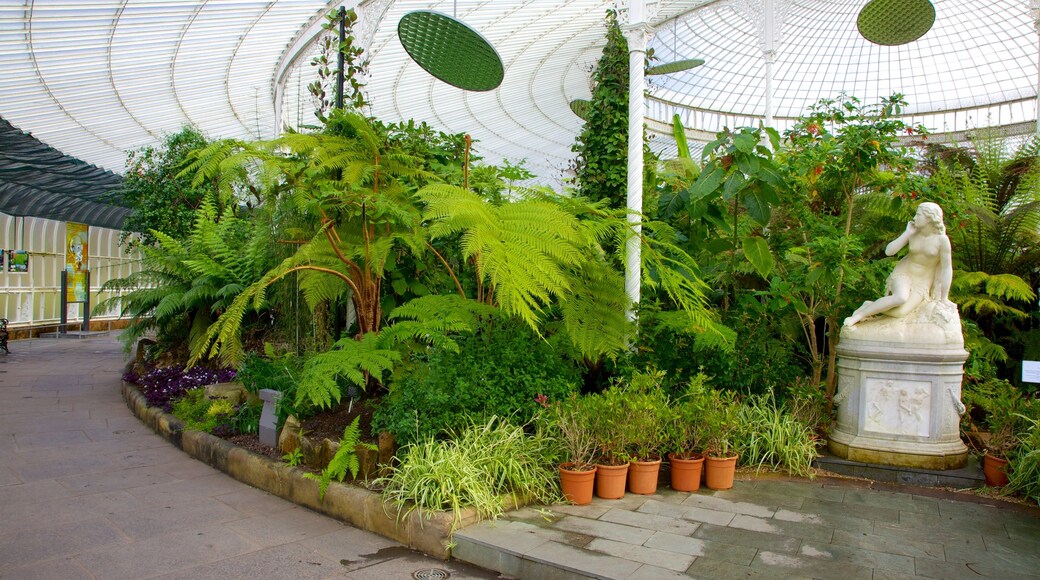 Botanic Gardens which includes a garden and interior views