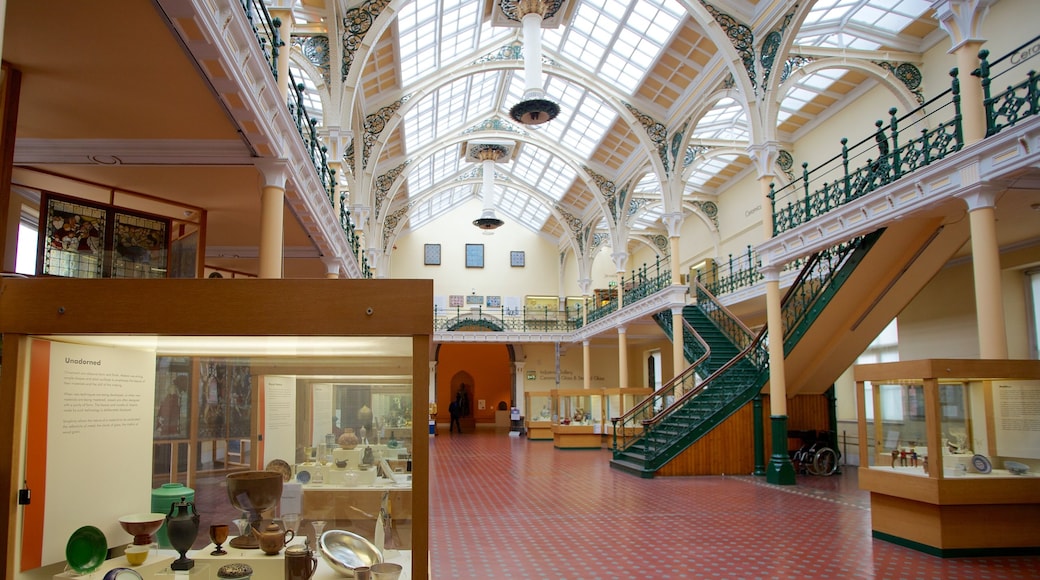 Birmingham Museum and Art Gallery showing art and interior views