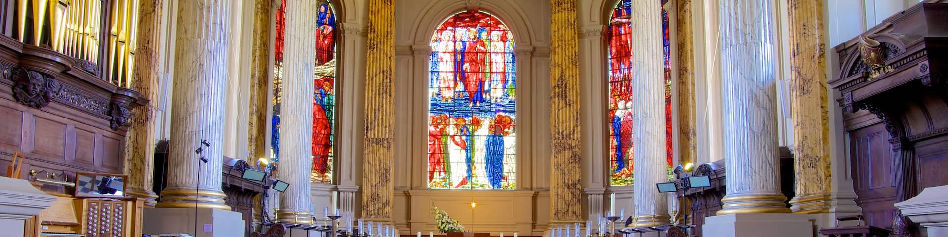 St Philip\\\'s Cathedral featuring a church or cathedral, interior views and religious aspects