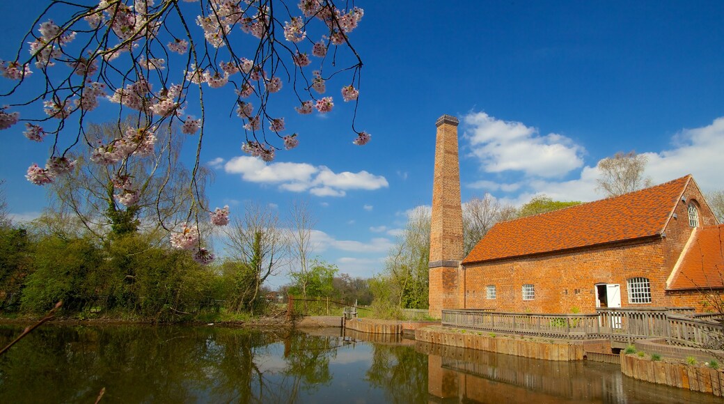 Birmingham mit einem Haus und See oder Wasserstelle