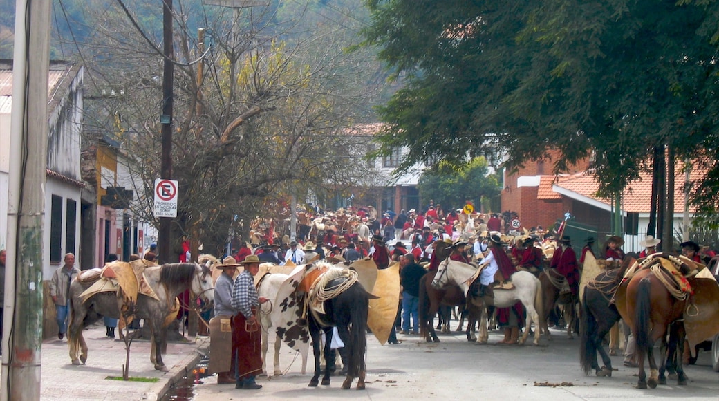 Salta montrant scènes de rue, équitation et petite ville ou village