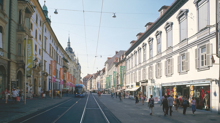 Graz bevat een stad en straten