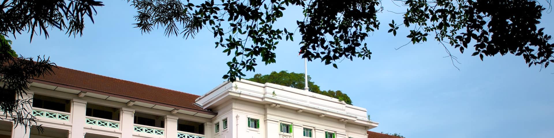 Fort Canning Park showing a garden