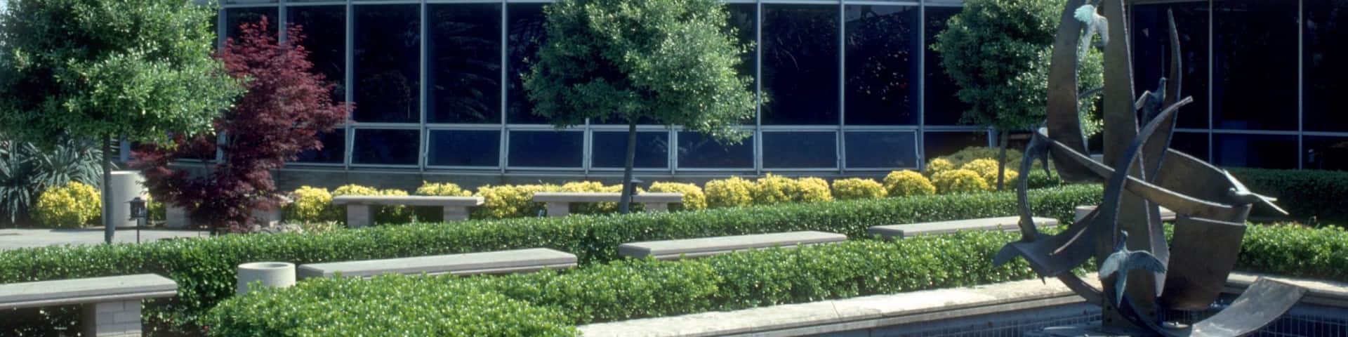 Shreveport showing a park and modern architecture