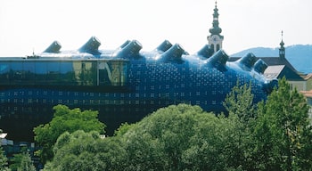 Graz Art Museum showing modern architecture