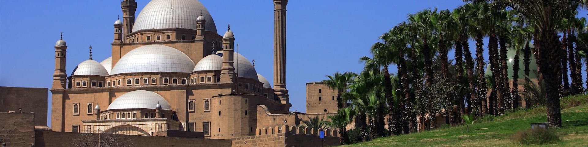 Cairo featuring heritage architecture, a city and a mosque