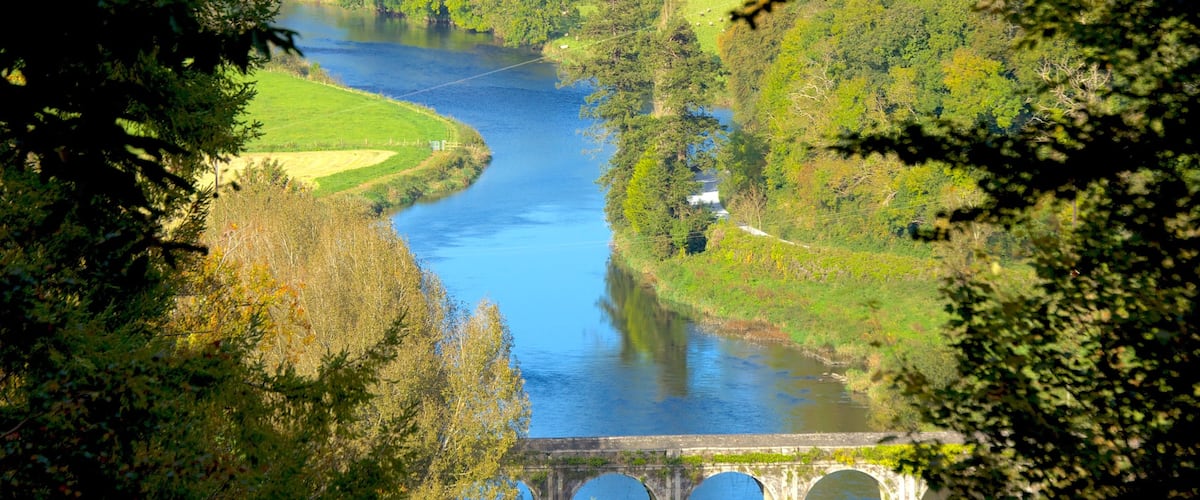 Inistioge mostrando un puente, un río o arroyo y vistas de paisajes