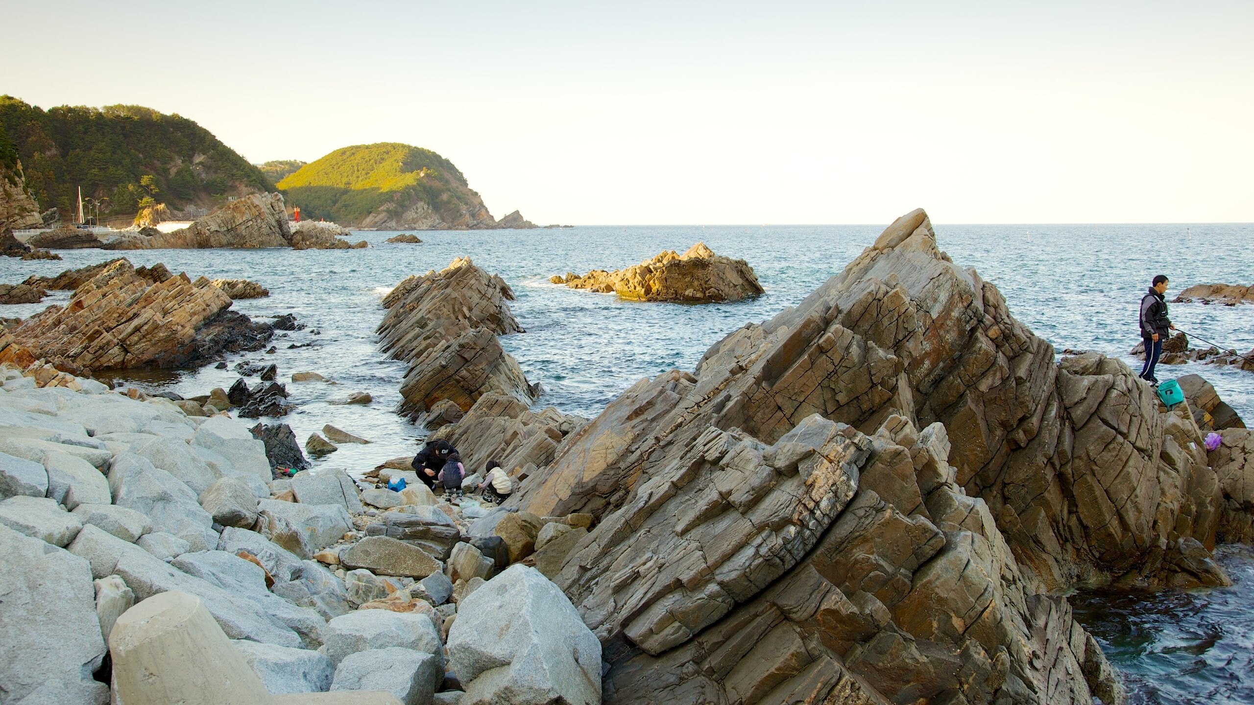 Gangneung featuring landscape views and rocky coastline