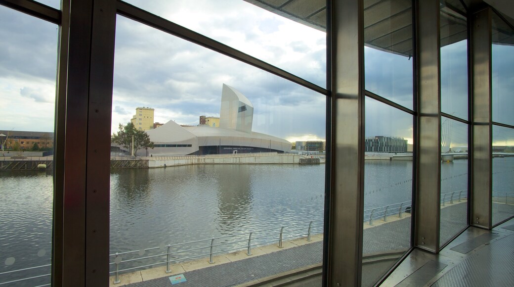 The Lowry Art and Entertainment featuring art, a river or creek and interior views