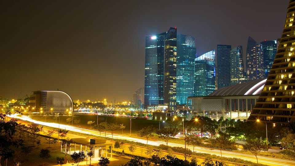 Singapore featuring night scenes, a city and city views