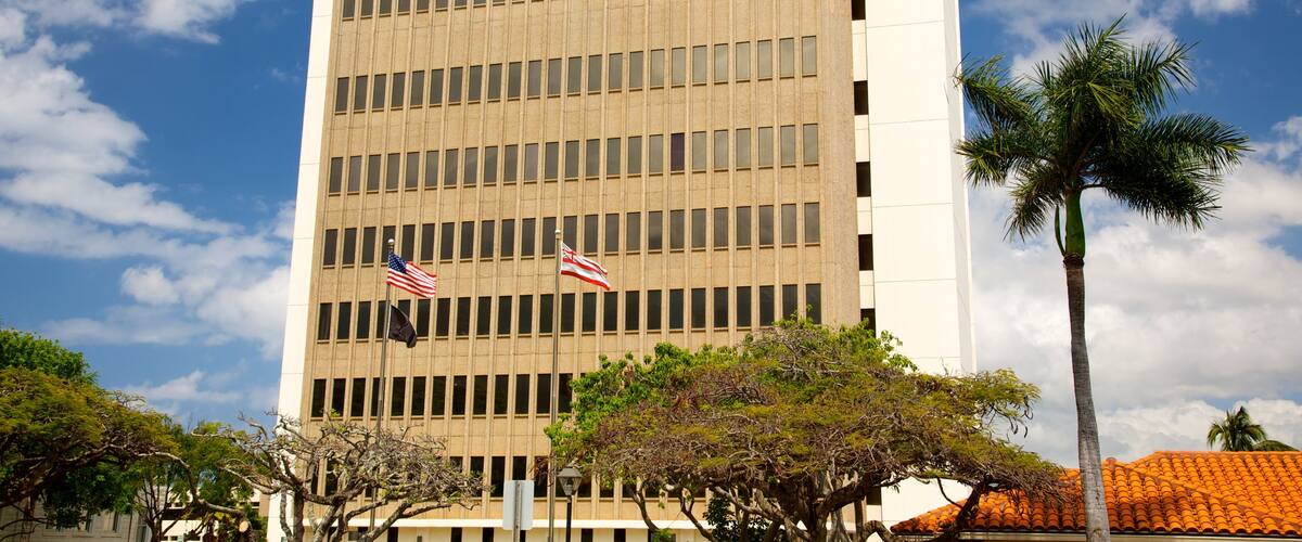 Wailuku mostrando patrimonio de arquitectura