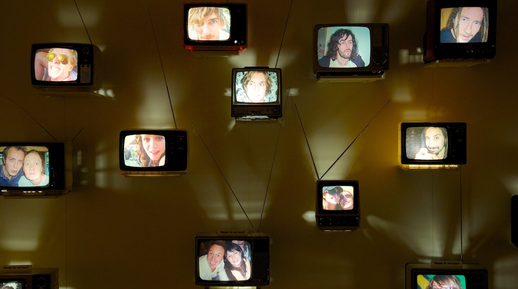 Queensland Museum and Sciencentre showing interior views and art