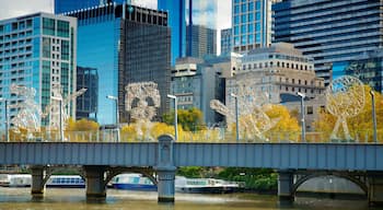 Southbank featuring a river or creek, central business district and a high-rise building
