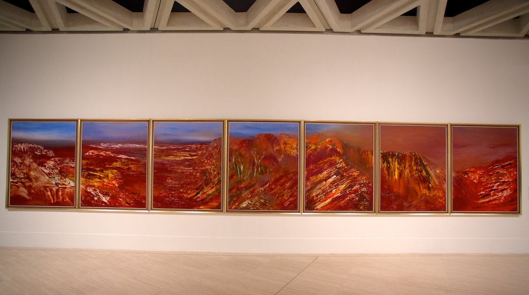 Art Gallery of Western Australia which includes interior views and art