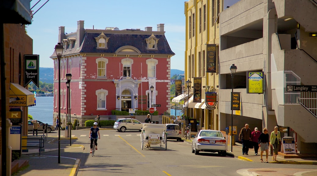 Government Street showing heritage architecture, a city and a house