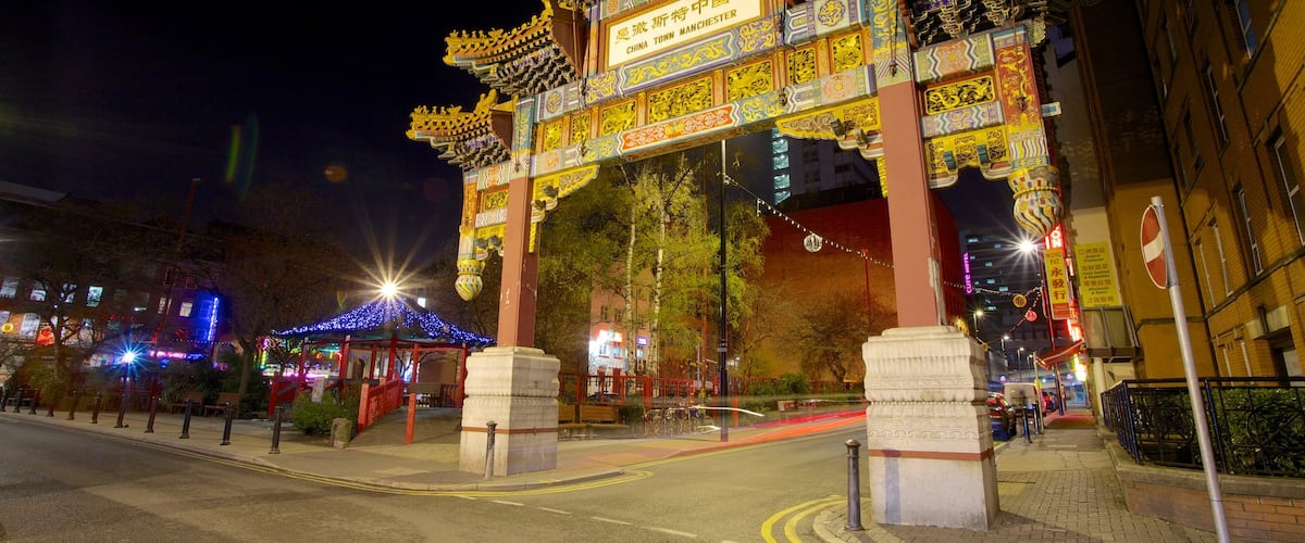 唐人街 其中包括 城市, 街道景色 和 夜景