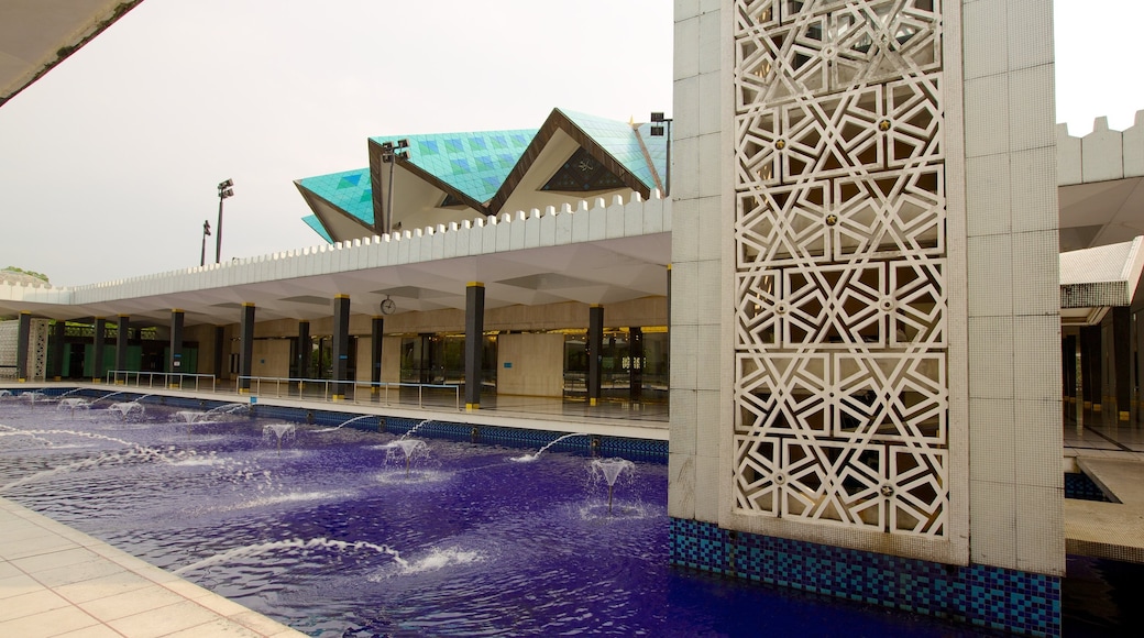 National Mosque which includes a mosque and a fountain