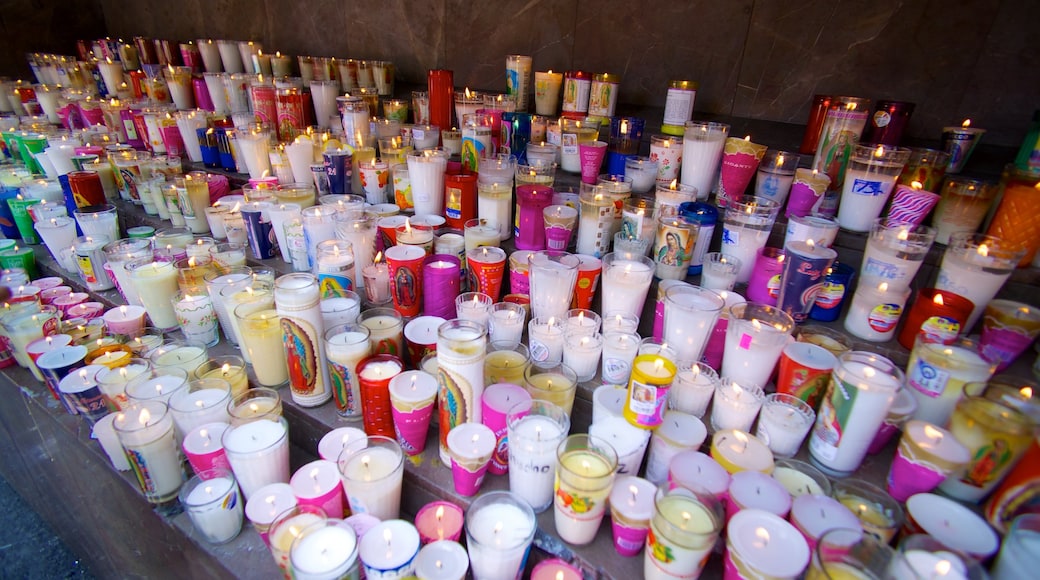 Basilica of Our Lady of Guadalupe which includes a church or cathedral, interior views and religious elements