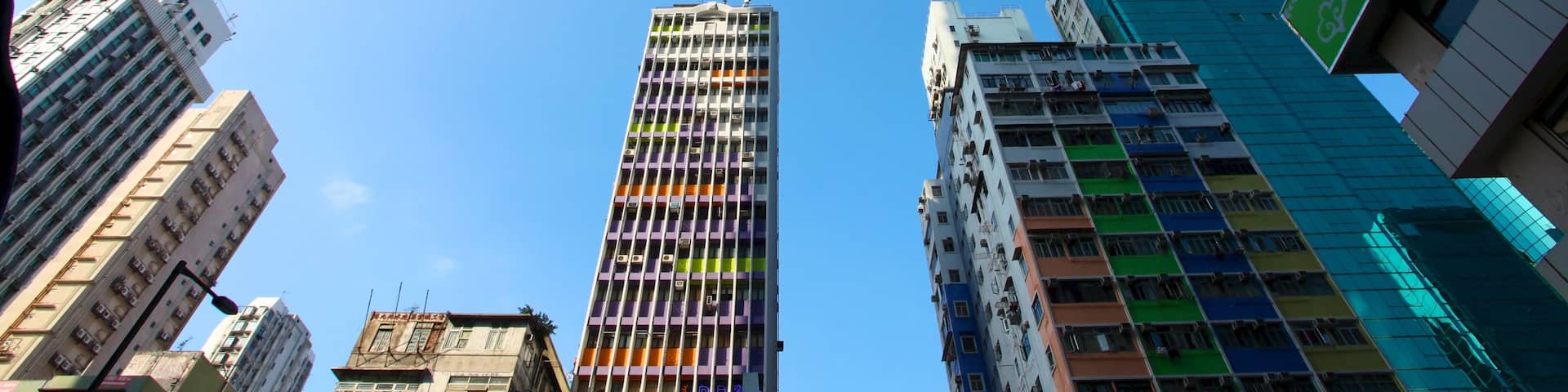 Mong Kok showing a city and a skyscraper