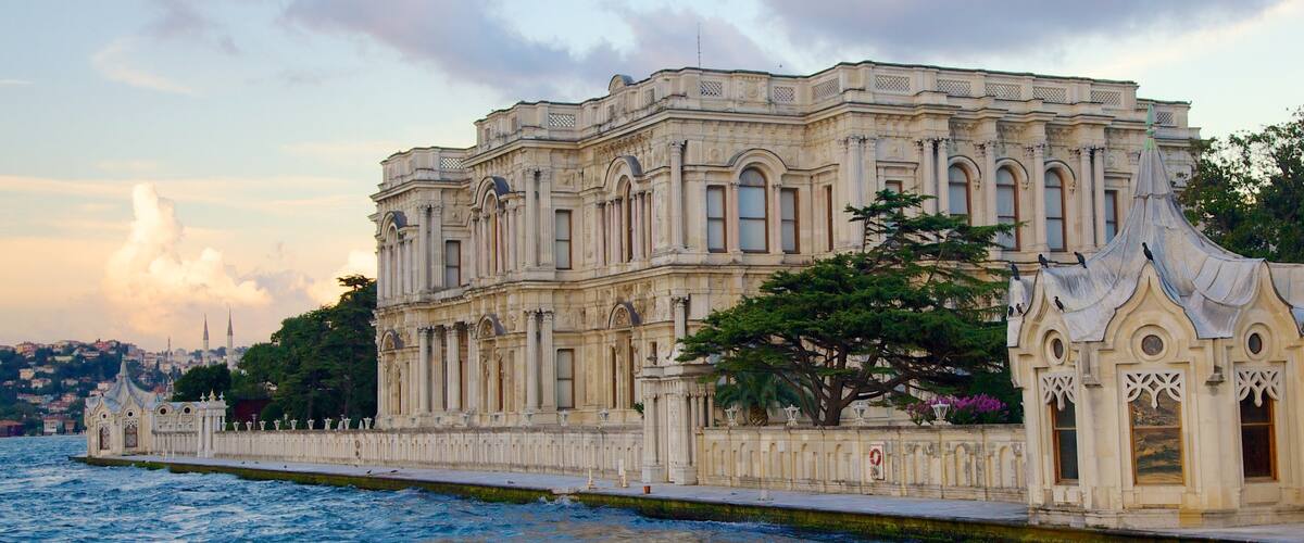 Bosphorus featuring heritage architecture, chateau or palace and general coastal views