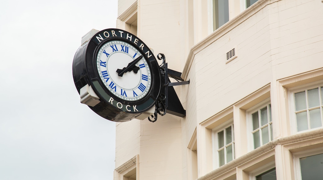 Newcastle City Center featuring heritage elements