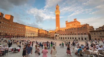 Palazzo Pubblico which includes street scenes, a city and a square or plaza