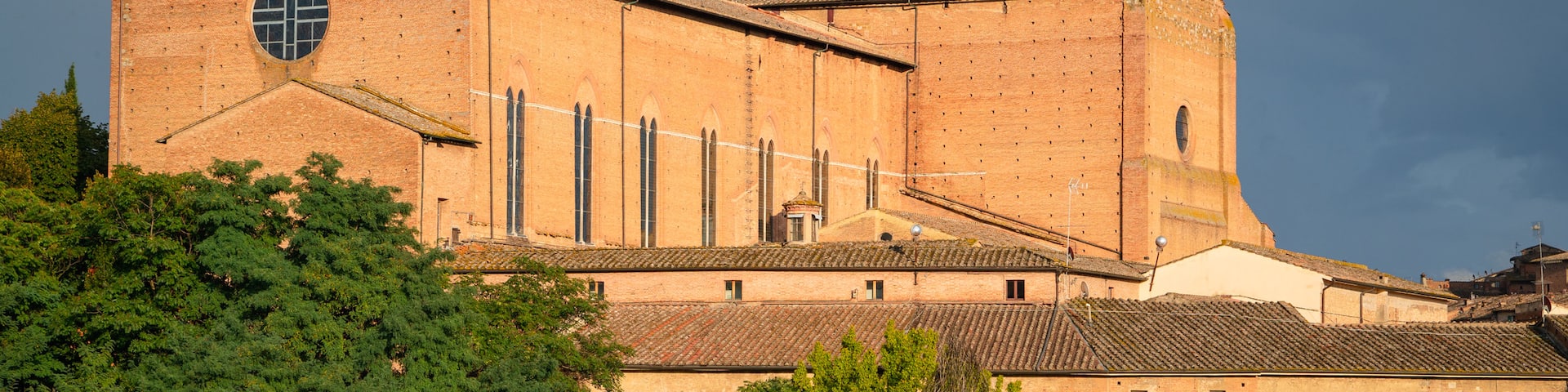Basilica di San Domenico which includes landscape views and heritage architecture