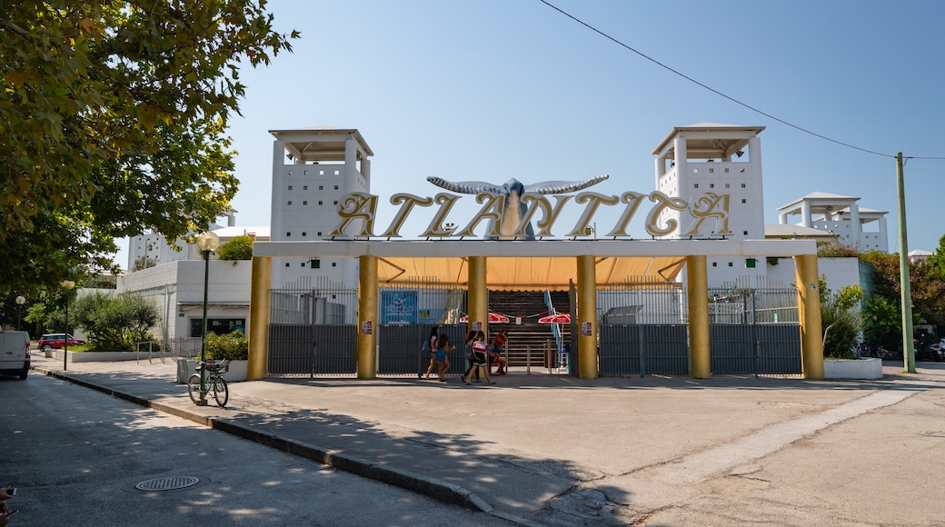 Atlantica Water Park featuring signage