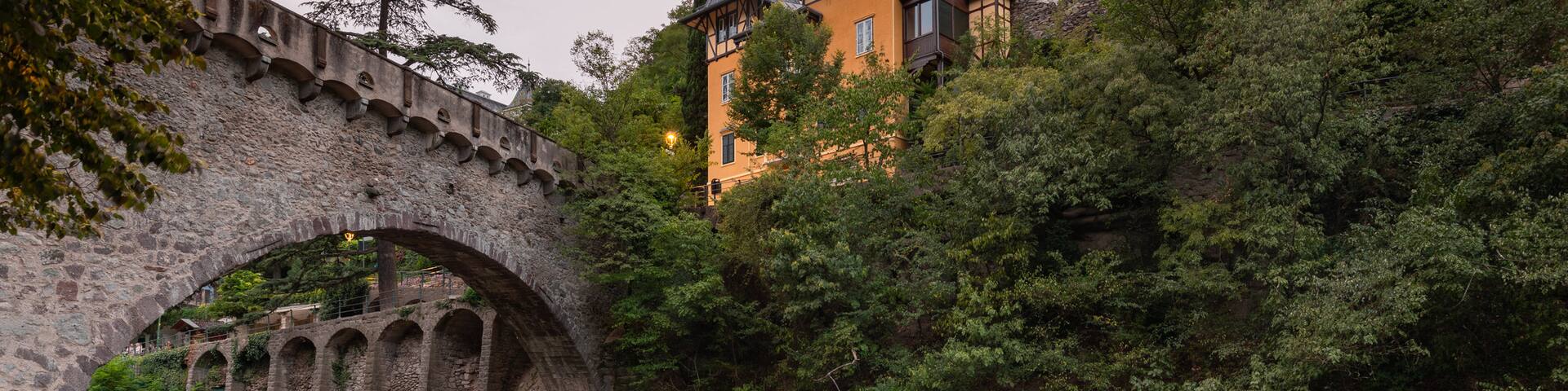 South Tyrol showing a river or creek and a bridge