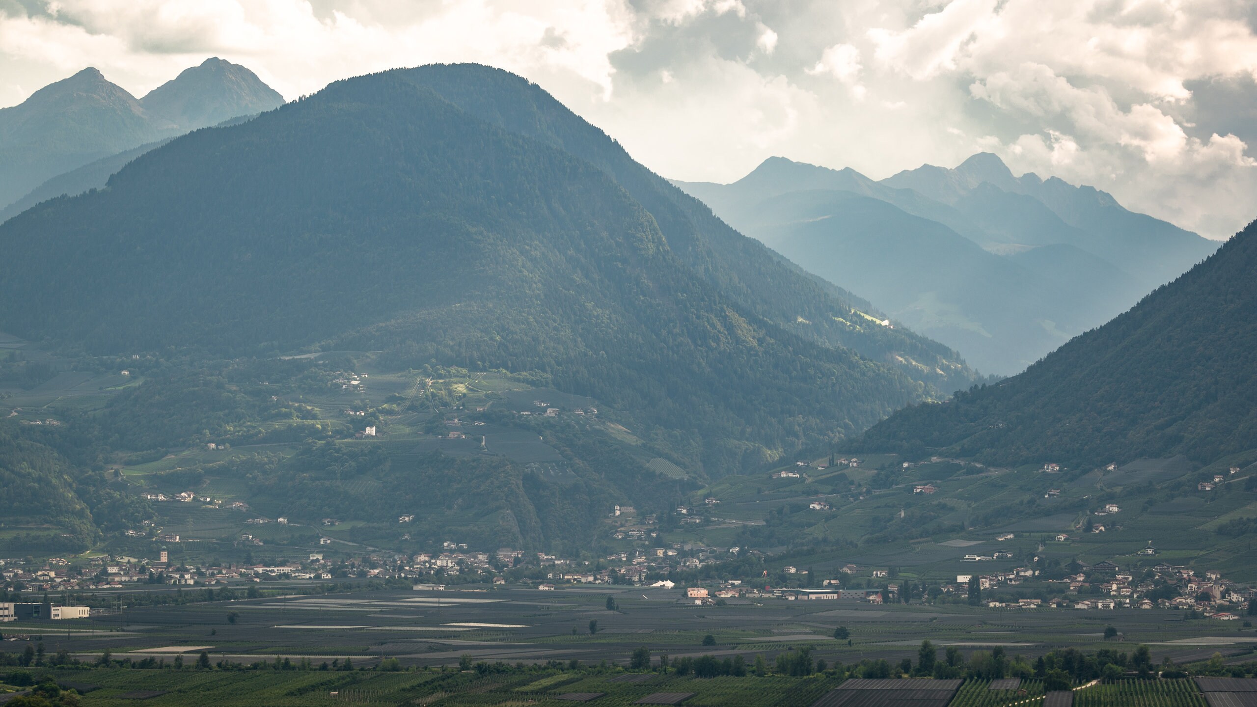 Merano featuring landscape views, mountains and a small town or village