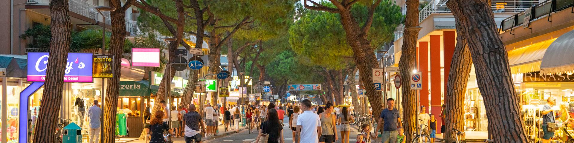 Jesolo which includes street scenes as well as a couple