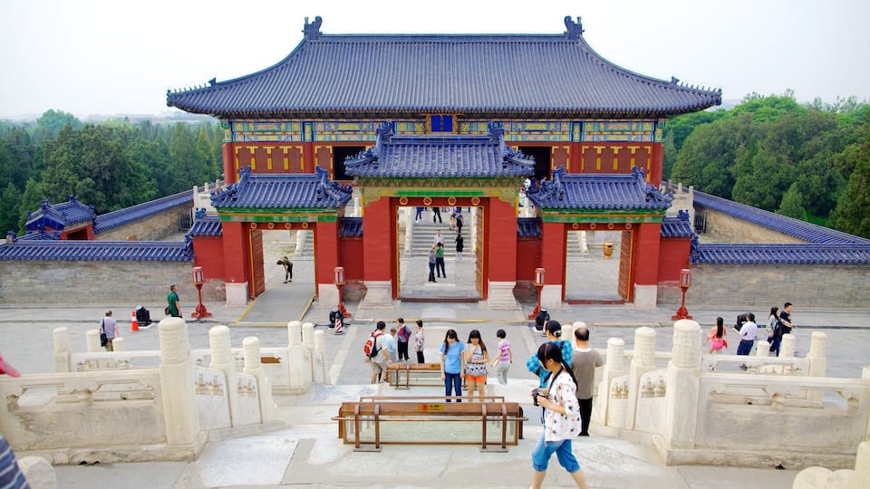 Temple of Heaven showing heritage architecture, religious elements and a temple or place of worship