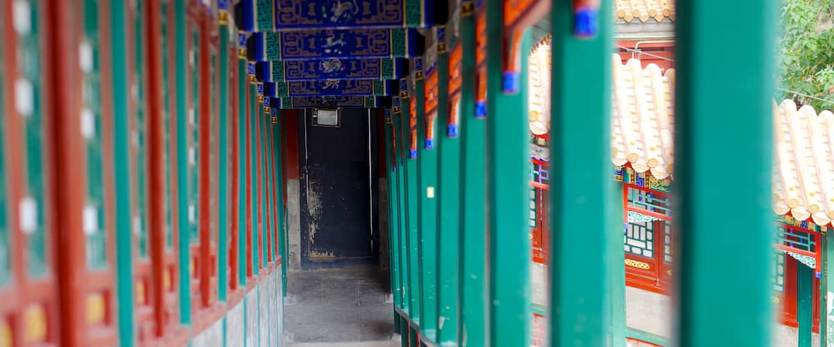 Summer Palace showing interior views and a castle