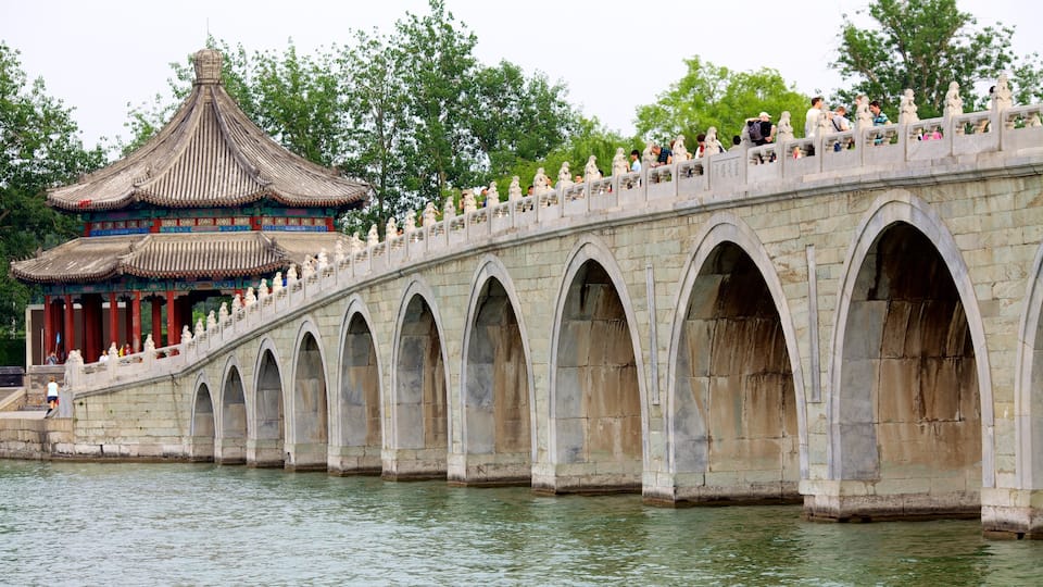Summer Palace which includes a bridge and a river or creek