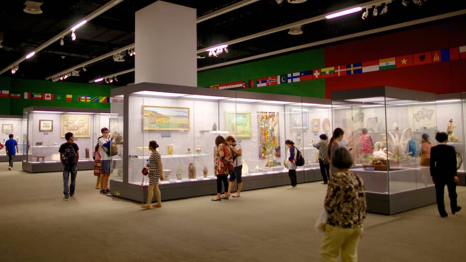 National Museum of China showing interior views as well as a large group of people