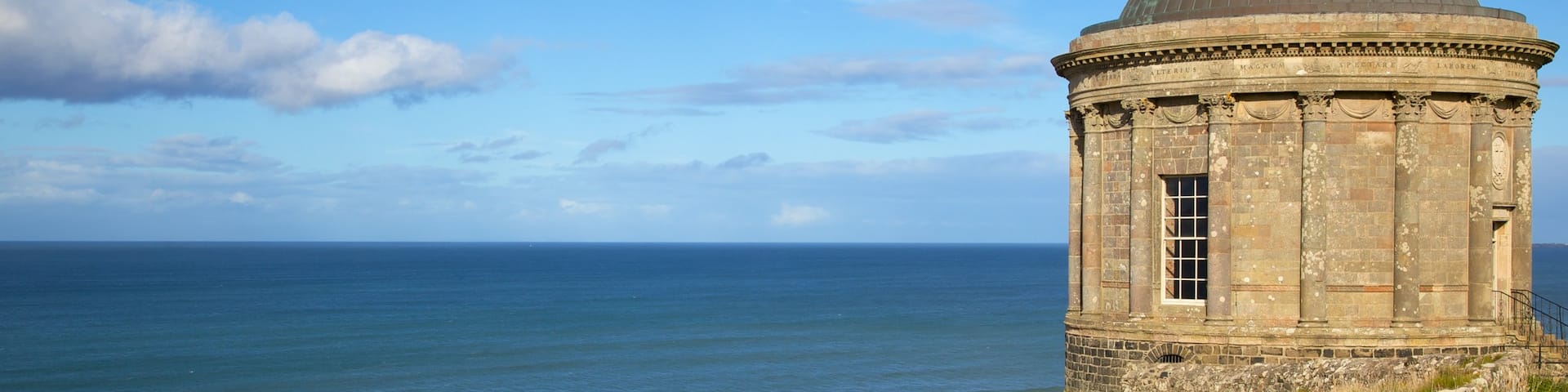 Mussenden Temple featuring general coastal views
